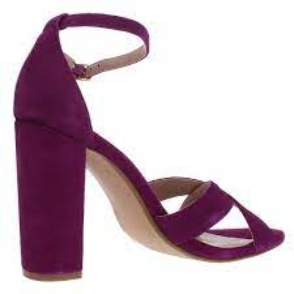 Steve Madden Shena Purple Suede Heel Size 7.5 - Picture 2 of 7